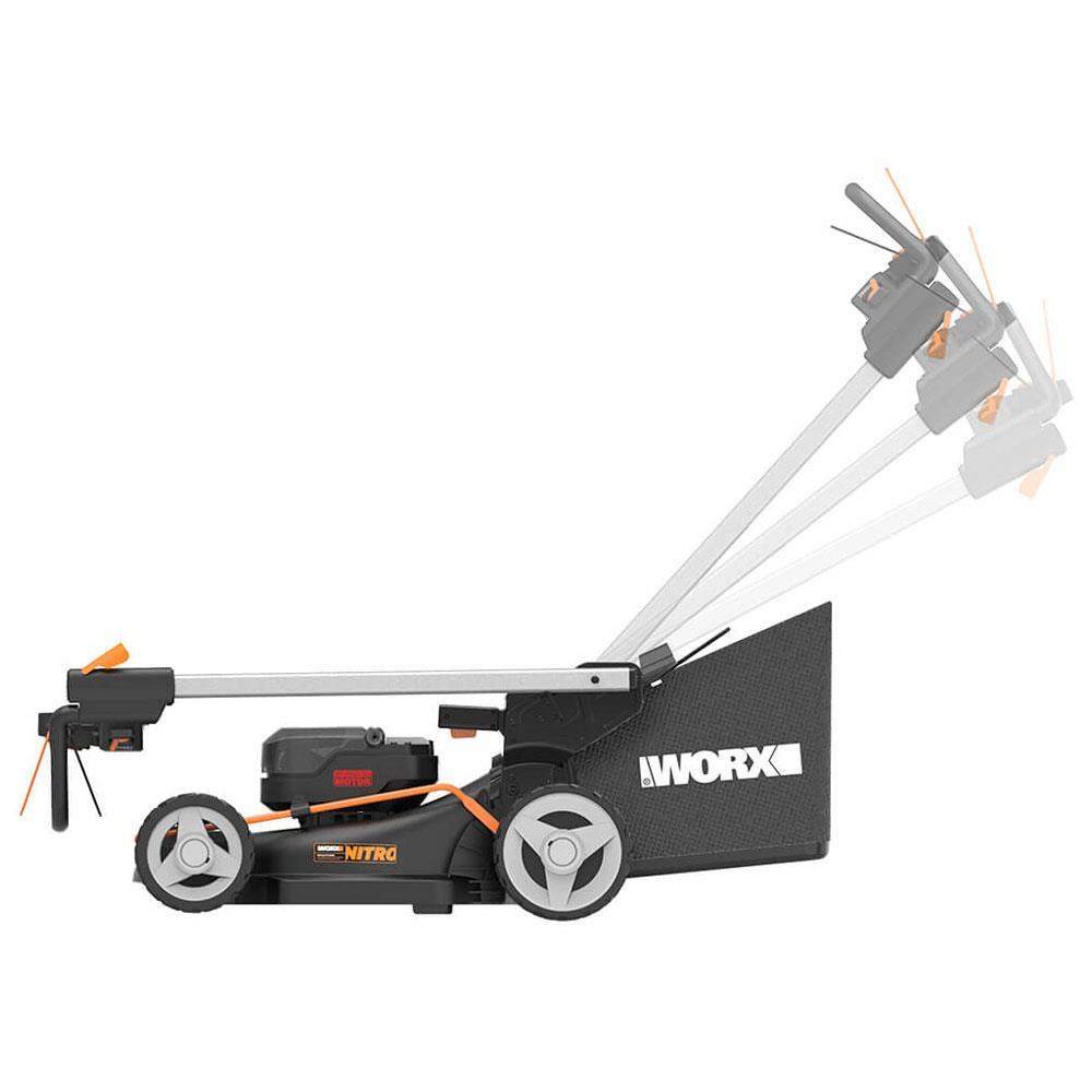 WORX WG748E 40Volt 4.0Ah. Li-ion 46CM Profesyonel Kömürsüz Şarjlı Çim Biçme 