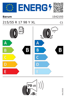 Barum 215/55R17 98Y Bravuris 6 XL FR Yaz Lastiği (2026)