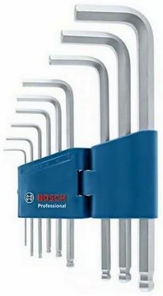 Bosch Professional Alyan Anahtarı Seti HEX (Altıgen) 9 Parça