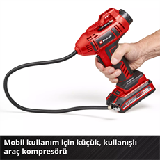 Einhell CE-CC 18 Li - Solo Akülü Oto Hava Kompresörü (Akü ve Şarj Cihazı Dahil Değildir) - 2071010