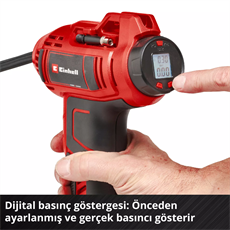 Einhell CE-CC 18 Li - Solo Akülü Oto Hava Kompresörü (Akü ve Şarj Cihazı Dahil Değildir) - 2071010