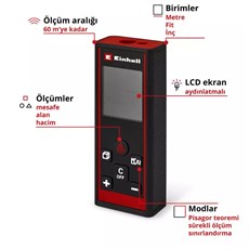 Einhell Classic TC-LD 60 R  Lazer Metre 60m - 2270082