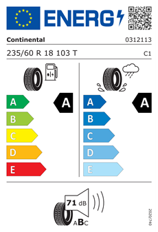 Continental 235/60R18 103T ContiEcoContact 6 Yaz Lastiği (2024)