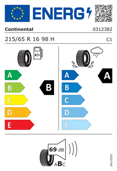 Continental 215/65R16 98H UltraContact Yaz Lastiği (2024)