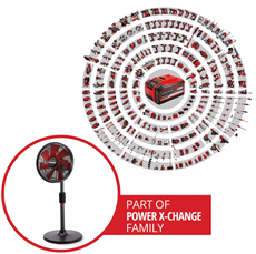 Einhell GE-CF 18/320 P Li - Solo, Akülü Vantilatör (Akü ve Şarj Cihazı Dahil Değildir) - 3408071