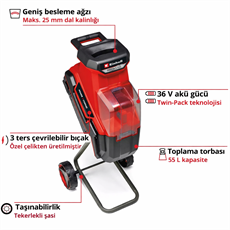 Einhell REDAXXO 36/25 Akülü Dal Öğütme - 3430710