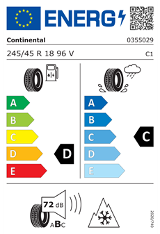 Continental ContiWinterContact TS 850 P TL 245/45R18 96V Kış Lastiği (2023)