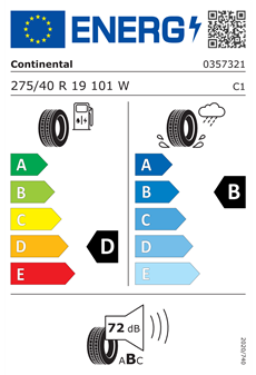 Continental ContiSportContact 3 SSR FR 275/40R19 101W Yaz Lastiği (2024)