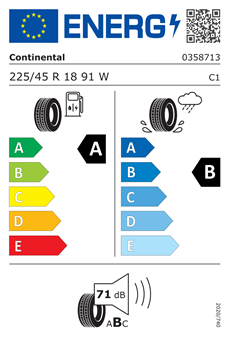 Continental 225/45R18 91W EcoContact 6  MO Yaz Lastiği (2026)