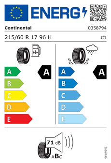 Continental EcoContact 6 215/60R17 96H Yaz Lastiği (2024)