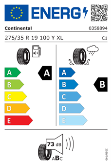 Continental 275/35R19 100Y EcoContact 6 XL MO Yaz Lastiği (2024)