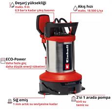 Einhell Flutset GE-DP 7535 N LL ECO Dalgıç Pompa (Kirli Su) - 4181515
