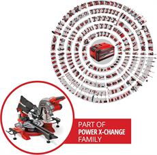 Einhell TE-SM 36/8 L Li-Solo, Akülü Kayar Gönye Testeresi (Akü ve Şarj Cihazı Dahil Değildir) - 4300882