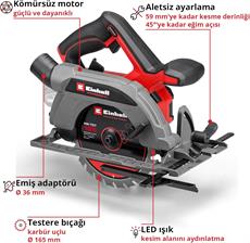 Einhell TP-CS 18/165 Li BL - Solo, Akülü Daire Testere (Akü ve Şarj Cihazı Dahil Değildir) - 4331225