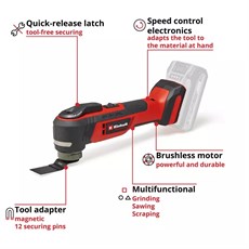 Einhell Professional TP-MG 18/3.6 Li BL - Solo Akülü Raspalama Seti Power X-Change (Akü ve Şarj Cihazı Dahil Değildir) - 4465192