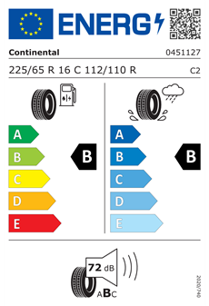Continental ContiVanContact 100 TL 8PR 225/65R16C 112/110R Yaz Lastiği (2024)