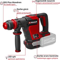 Einhell TP-DH 18/4 Li BL - Solo Kömürsüz Akülü Kırıcı Delici (Akü ve Şarj Cihazı Dahil Değildir) - 4514190
