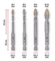 Einhell Seramik Fayans Delici Uç 4 Parça XS-Case Kutu - 49051404
