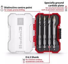 Einhell Seramik Fayans Delici Uç 4 Parça XS-Case Kutu - 49051404