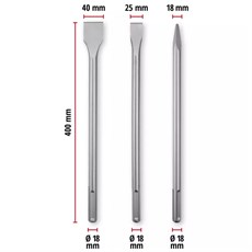 Einhell SDS Plus Keski Murç Seti 3 Parça 400 mm - 49190110