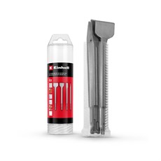 Einhell 4 Parça SDS Plus Keski Seti, 250 mm (1x Sivri Keski, 20 mm Düz Keski, 40 mm Spatula Keski, 50 mm Fayans Keskisi; Yıkım ve Tadilat İşleri İçin Dayanıklı 40Cr Çelikten Üretilmiştir) - 49247205