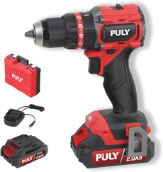 PULY BMLD-358JST Kömürsüz 20V Akülü Darbeli Vidalama Set 75Nm (2X2.0 Ah) 