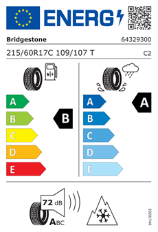 Bridgestone 215/60R17C 109/107T Duravis All Season Dört Mevsim Lastiği (2025)