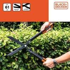Black&Decker BXGTTO7031 Çit Budama Makası 24 İnç Dişli Bıçaklı