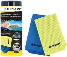Dunlop DUN103 Cam Temizlik Seti 2 Adet Mikrofiber Bez 35x35 cm (250 g/m²) + 40 Adet Temizleme Mendili