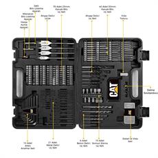 CAT DA01903 201 Parça Delme/Vidalama/Allen Universal Matkap Ucu