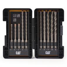 CAT DA03901 10 Parça Tungsten Karbür SDS-Plus Beton Matkap Uç Seti 