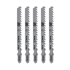 CAT DA06001 5 Parça Profesyonel Ahşap Hızlı/Kaba Kesim Dekupaj Testere Bıçağı, Ucu