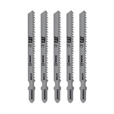 CAT DA06003 5 Parça Profesyonel Ahşap Çapaksız Temiz Kesim Dekupaj Testere Bıçağı, Ucu