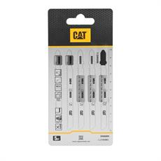 CAT DA06004 5 Parça Profesyonel Ahşap Ters Çapaksız Temiz Kesim Dekupaj Testere Bıçağı, Ucu