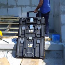 CAT DA41005 HYPER STACK Ağır Hizmet Tipi 3Lü Tekerlekli Kilitli Takım Çantası Seti