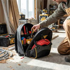 CAT DA980203 17 Tek Bölmeli Ağır Hizmet Bez Alet Sırt Takım Çantası