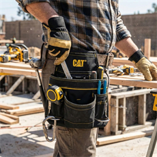CAT DA980567 Çift Askı Kancalı Ağır Hizmet Bel Alet Çantası