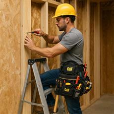 CAT DA980569 Kemerli Askı Kancalı Ağır Hizmet Bel Alet Çantası