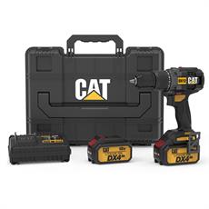 CAT DX12.2 18Volt/4.0Ah Li-ion Çift Akülü Kömürsüz Profesyonel Şarjlı Darbeli Matkap