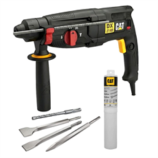 CAT DX2140.1 800Watt 3.0J 26MM SDS-Plus Profesyonel Kırıcı/Delici + 1 Ad Delici 3 Ad Kırıcı Uç