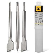 CAT DX27SET 1500Watt 5.0J 32MM Profesyonel SDS-Plus Kırıcı/Delici + DA03903 3 Parça Kırıcı Uç Seti