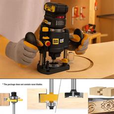 CAT DX82B.3 18Volt Şarjlı Kömürsüz 6mm Devir Ayarlı Profesyonel Avuç İçi El Frezesi Formika Tıraşlama (Akü Dahil Değildir)