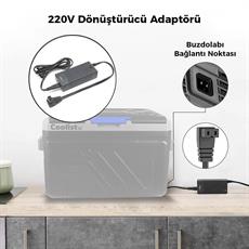 Coolist CLTACDC Kompresörlü Araç Buzdolapları İçin 220Volt/12Volt 6,0Ah Dönüştürücü Adaptör