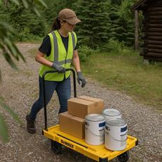 DEWALT DWT710 200Kg Profesyonel Katlanabilir Dört Tekerlekli Yük ve Paket Taşıma Arabası