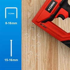 KOBB KBZ200B 8-16mm Zımba ve 15-16mm Profesyonel Çivi Çakma Makinesi + 3000 adet Yedek Zımba ve Çivi 