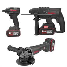 Kress KRKS1 KUB30.2 + KU390.4 + KUH10.2 20Volt/4Ah. 6 Adet Akülü Profesyonel Kombo Set