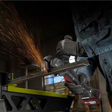 Kress KUH04.1 20Volt 5.0Ah. Li-ion Çift Akülü 125mm Kömürsüz Profesyonel Devir Ayarlı Alttan Tetikli Avuç Taşlama