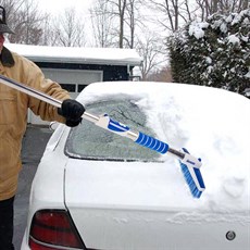 Michelin MC6866 Teleskopik Saplı 3ü Bir Arada Kar Fırçası ve Buz Kazıyıcı, Silecek Temizleyici