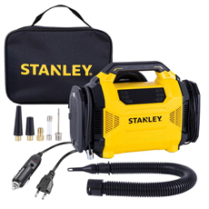 STANLEY SXIF3501 12Volt/220Volt 150 PSI Dijital Basınç Göstergeli Lastik & Yatak Şişirme Pompası + Led Lamba