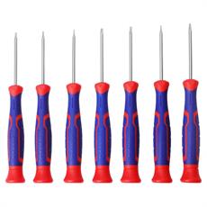 WORKPRO WP200510 7 Parça Profesyonel CR-V Manyetik Hassas Torx Tornavida Seti